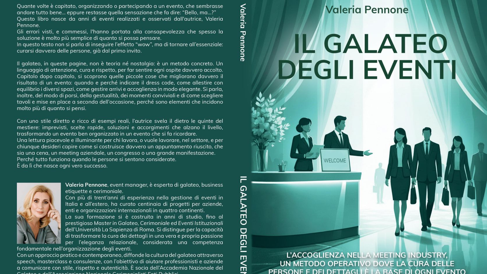 valeria pennone libro il galateo degli eventi