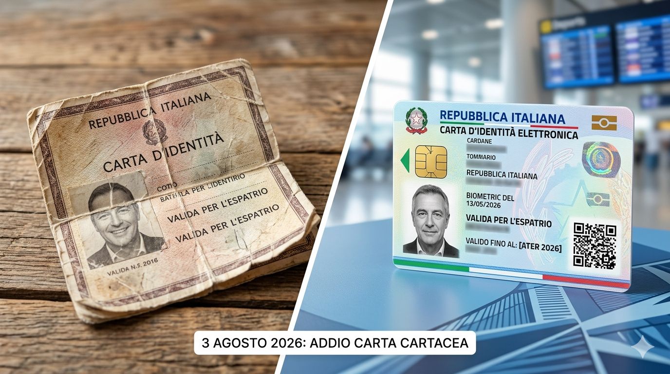 stop carta di identità cartacea