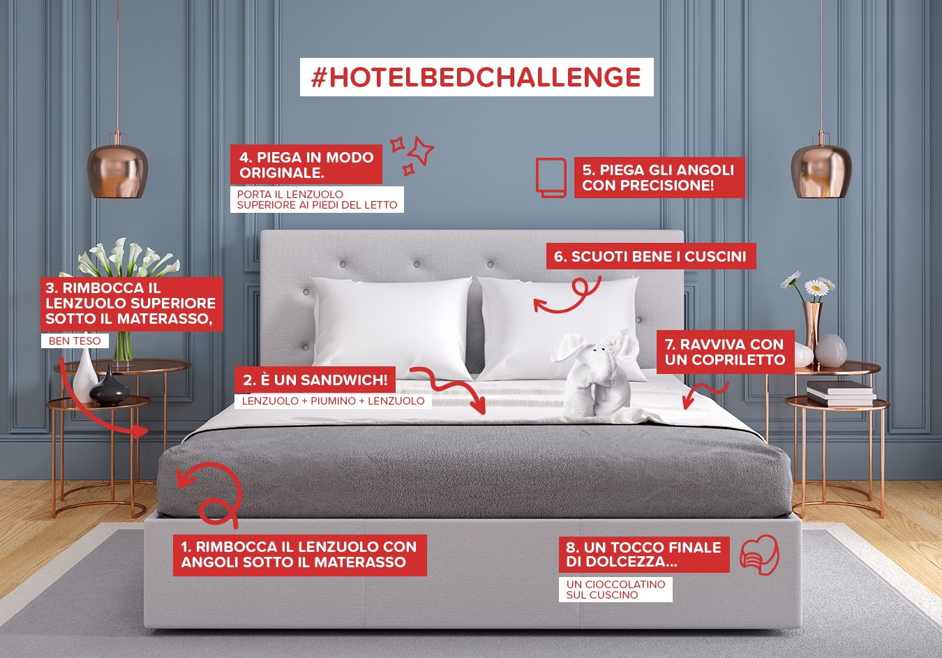 HotelBedChallenge: come realizzare il perfetto letto d'albergo anche a casa  
