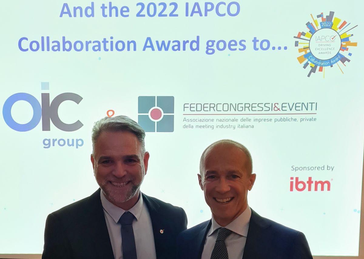OIC e Federcongressi si aggiudicano il Collaboration award di IAPCO