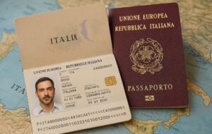 World Travel Porta Passaporto E Carta Vaccino In Pelle Sintetica - Slot RFID, 10,9x14,5 Cm - 'Not All Who Wander'