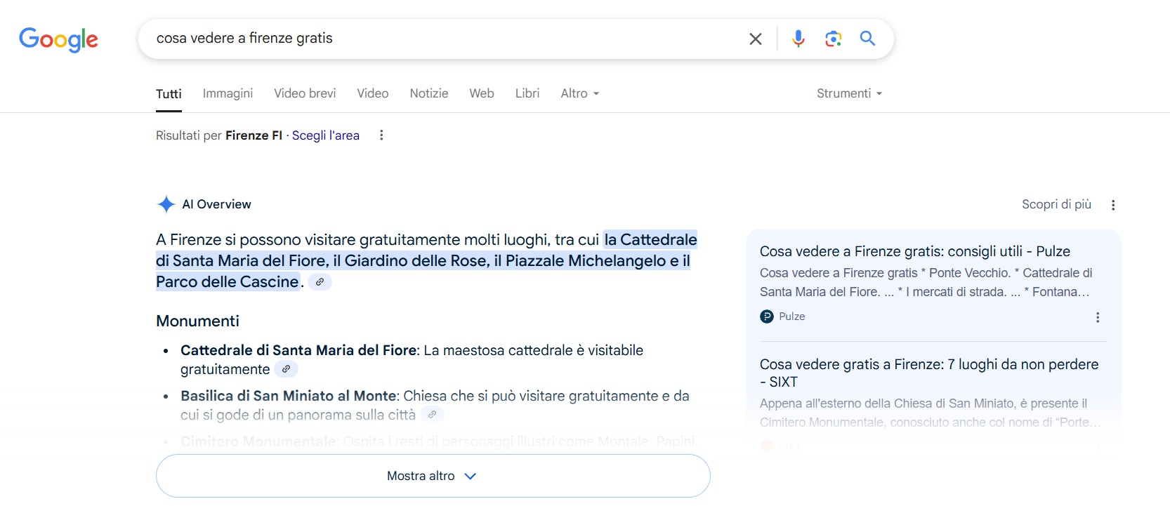 firenze gratis