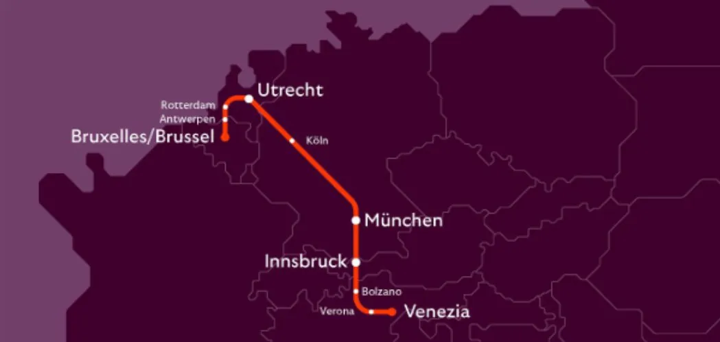 Treno Venezia Bruxelles Notturno