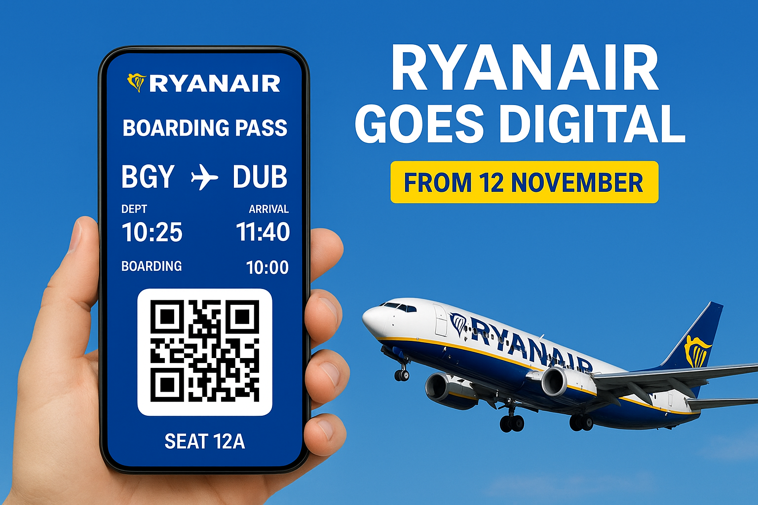 ryanair carta imbarco digitale