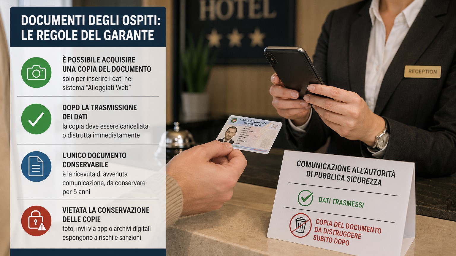 documenti acquisizione regole garant eprivacy per hotel ed extralberghiero