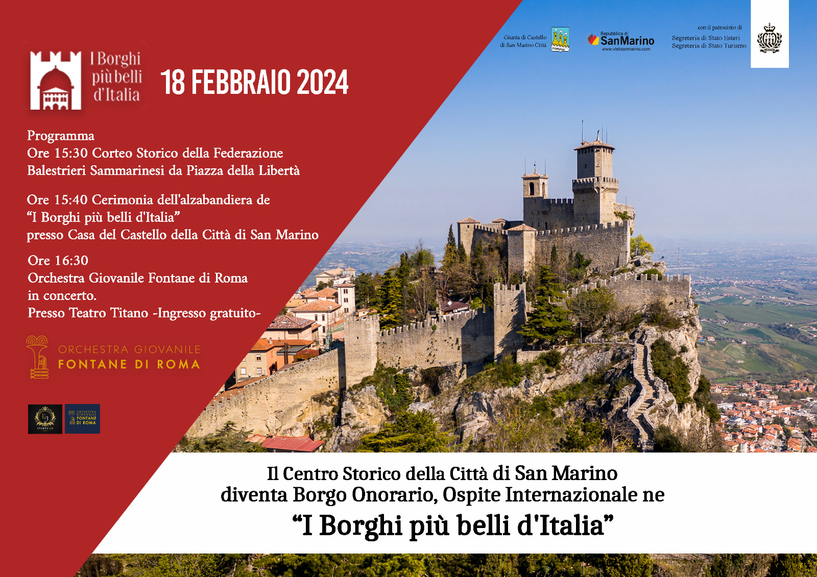 San Marino entra a far parte de i “Borghi più belli d’Italia”
