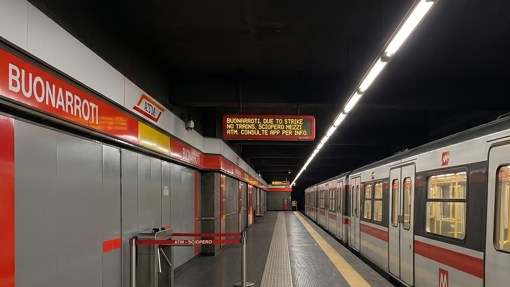 sciopero metro milano