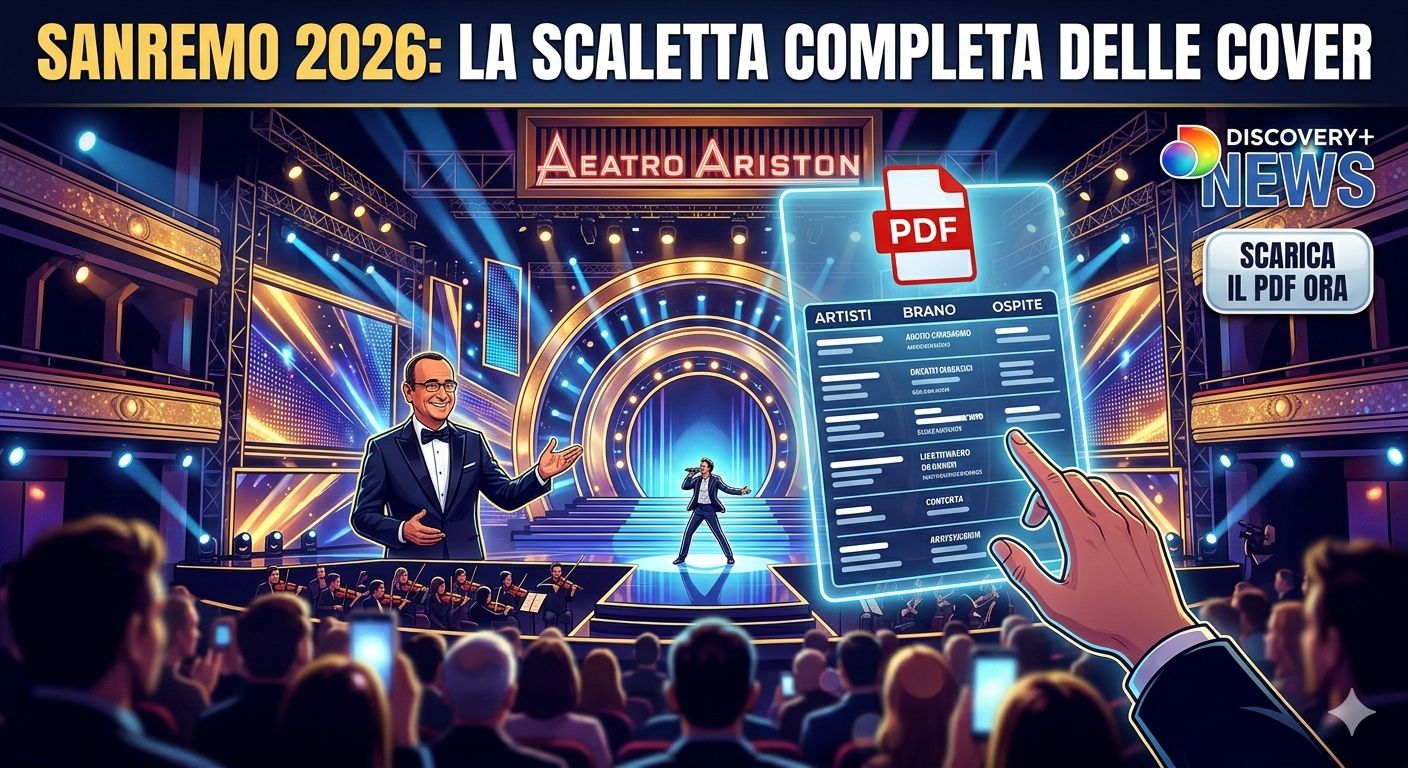 scaletta pdf sanremo quarta serata delle cover