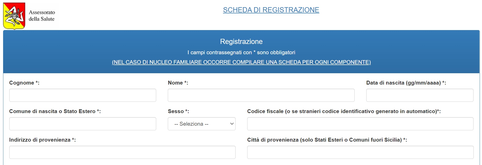 questionario per entrare in sicilia