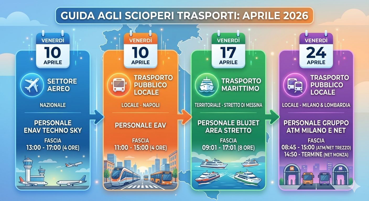 scioperi aprile 2026