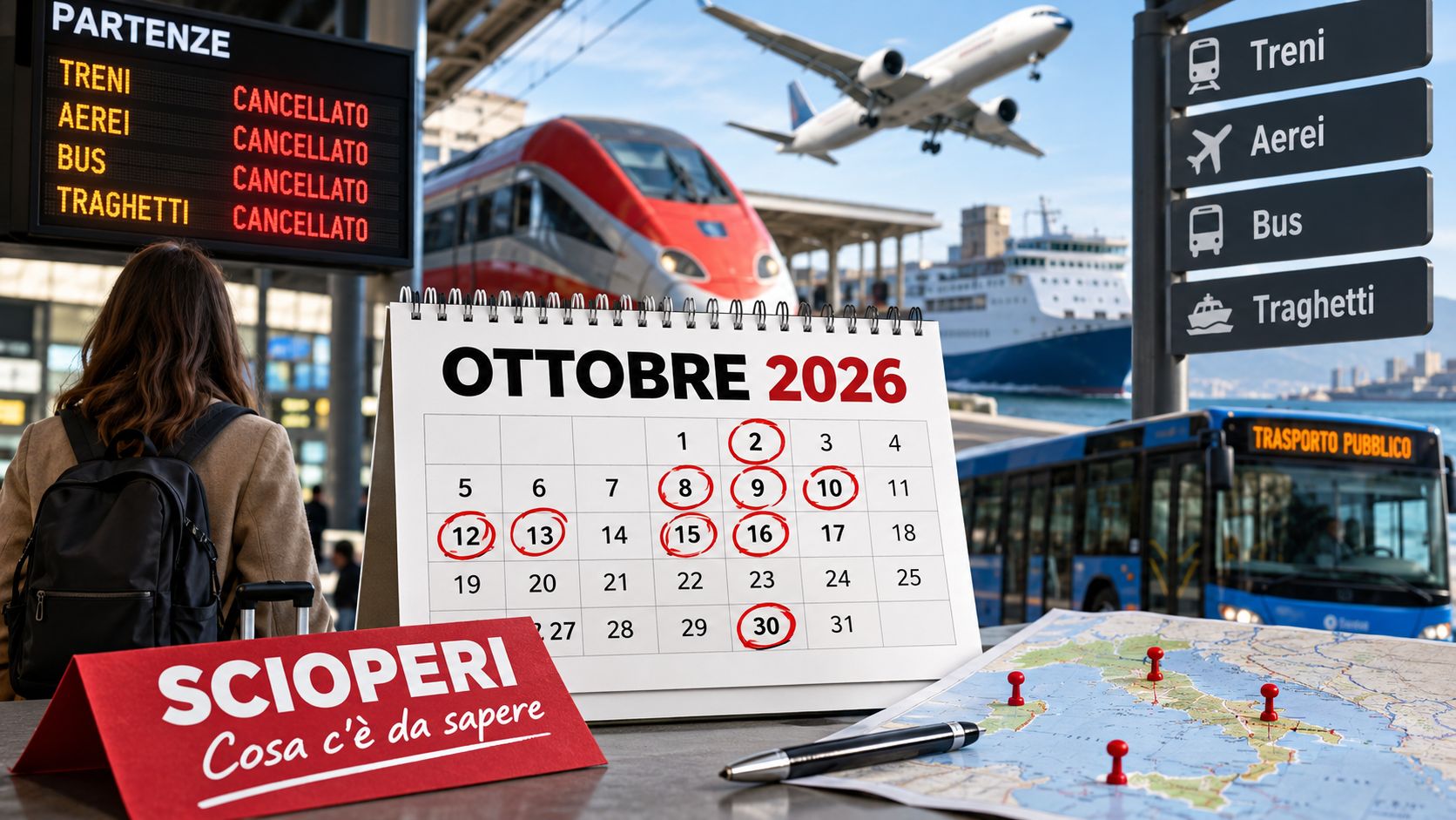 scioperi trasporti ottobre 2026