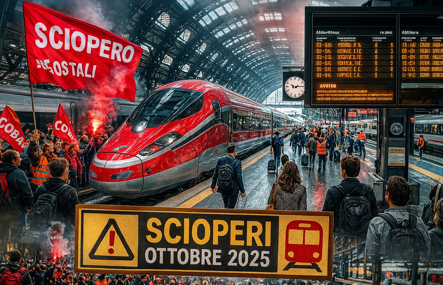 scioperi treni ottobre 2025