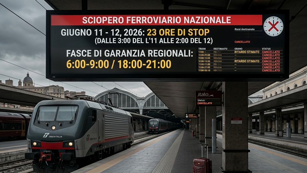 sciopero treni 11 giugno