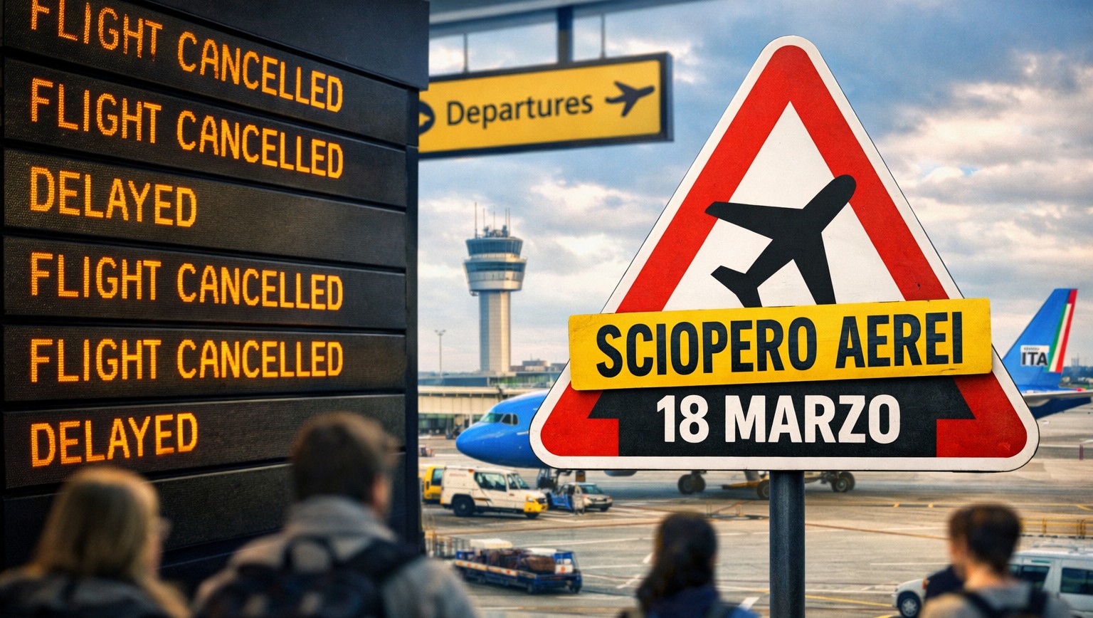 sciopero 18 marzo aerei