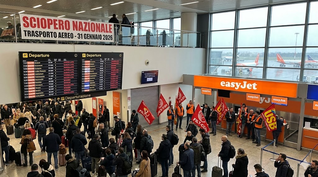 sciopero aerei 31 gennaio