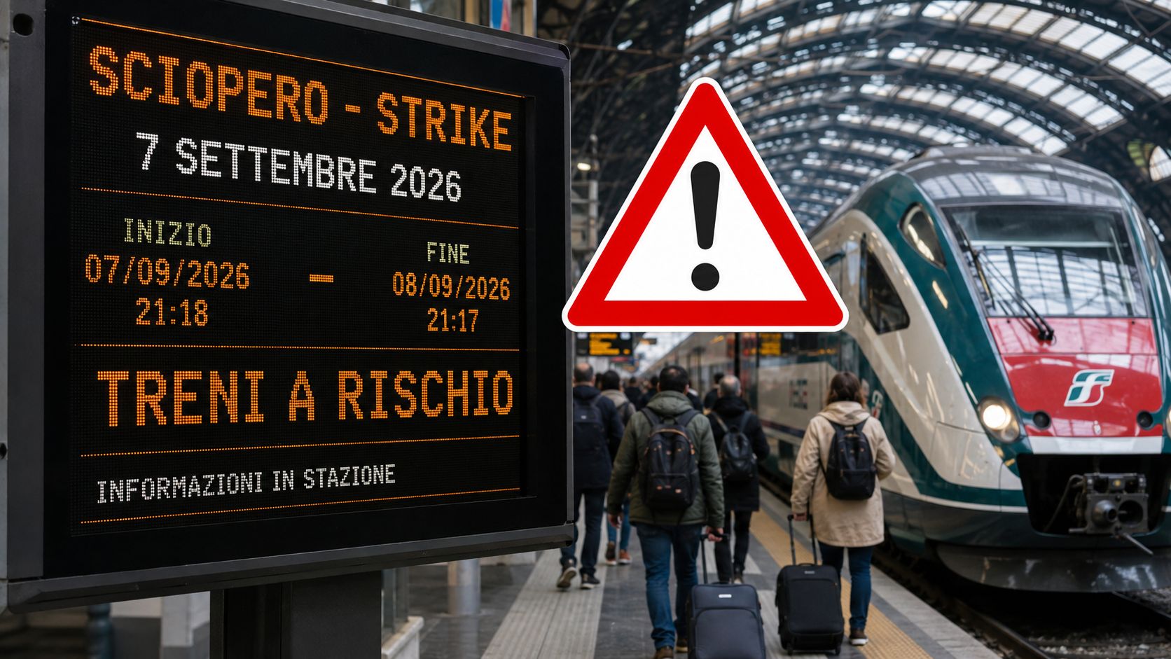 sciopero treni 7 e 8 settembre 2026