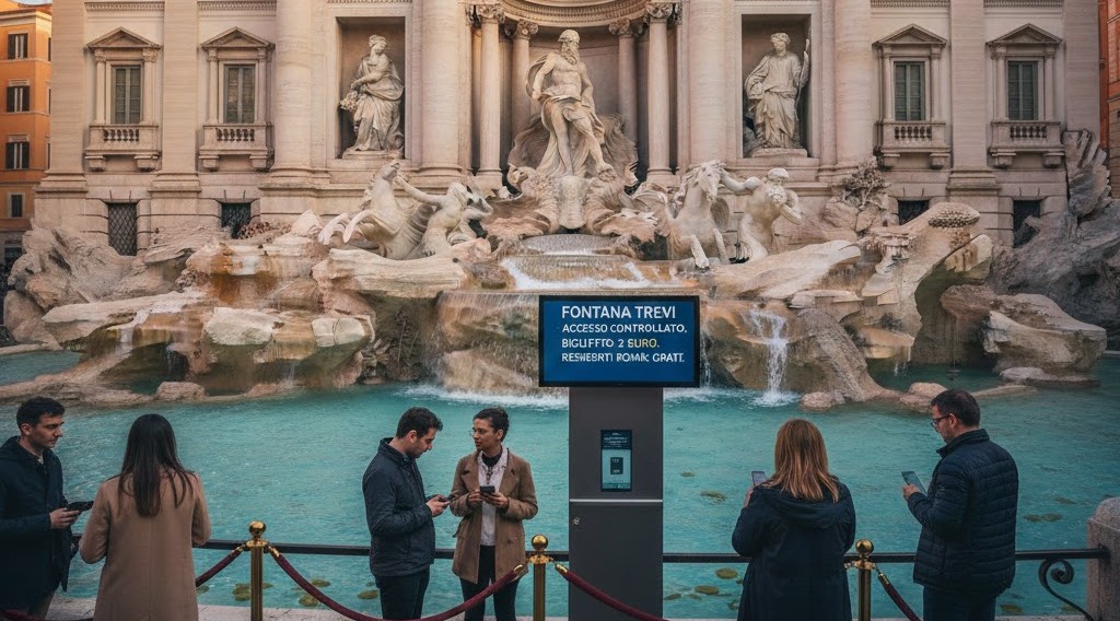 fontana trevi pagamento