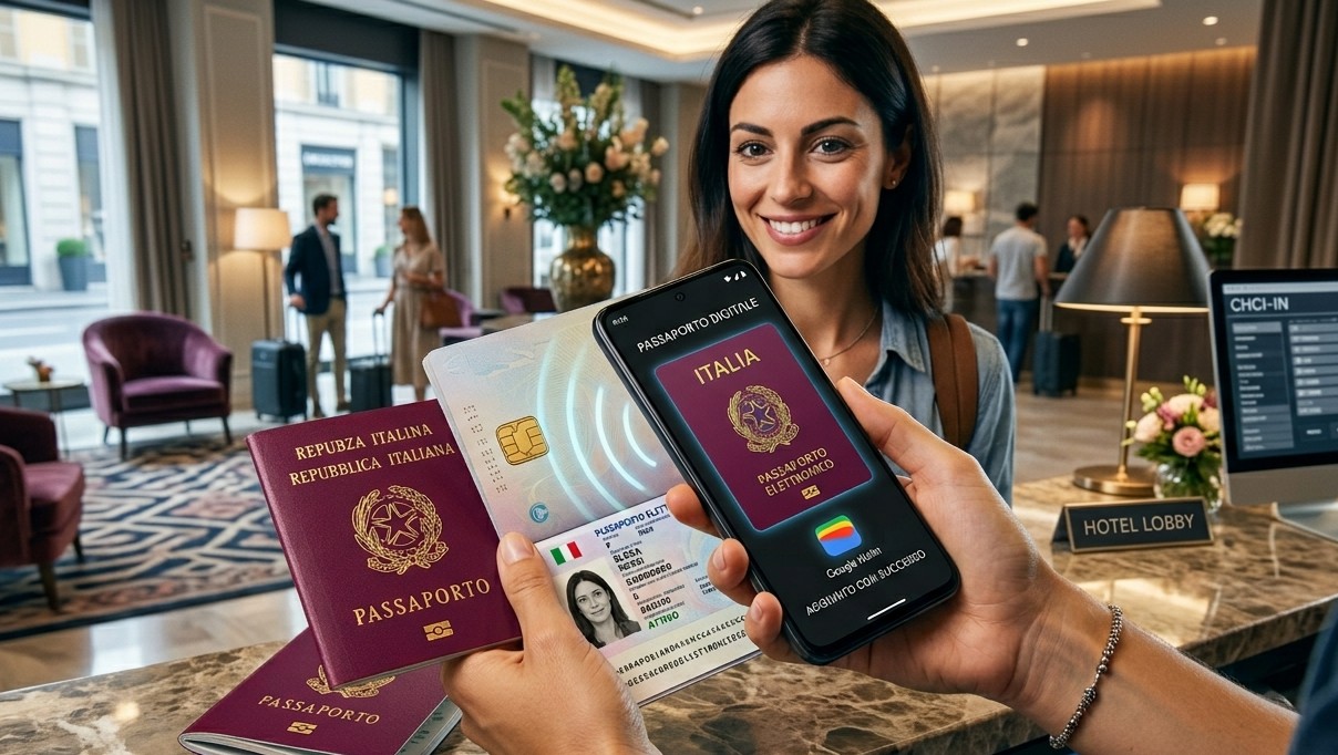 passaporto su google wallet